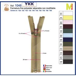 M01046 Separable Polyester Zipper