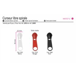 M01127 Zipper Pull, 12mm