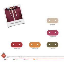 M01338 Leather Cord Stop, 18mm x 35mm