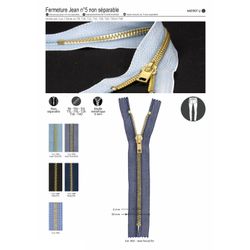 M01907 &Jeans& Zipper (Non-Separable) #5