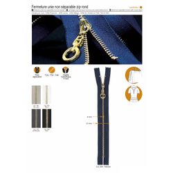 M01939 Non-Separable Ring Pull Zipper