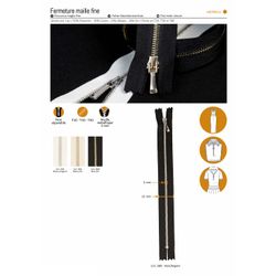 M01942 Fine Toothed Zipper