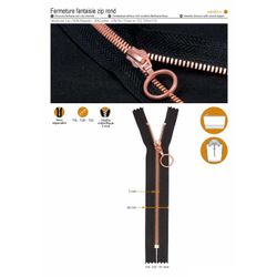 M01955 Rose Gold Zipper #5