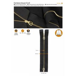 M01960 2-Way Jacket Zipper, Separable