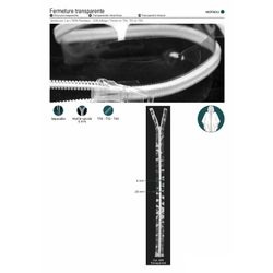 M01963 Transparent Plastic Zipper