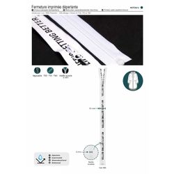 M01964 Printed Plastic Zipper