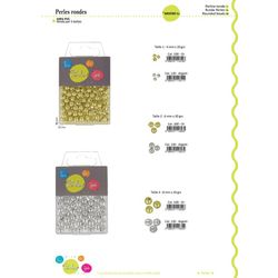 M03589 PVC Metallic Look Beads - 3 Sizes