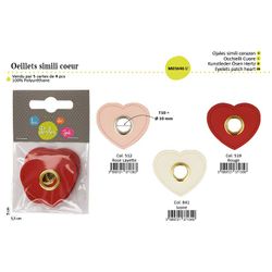 M03646 Eyelet Patch - Heart