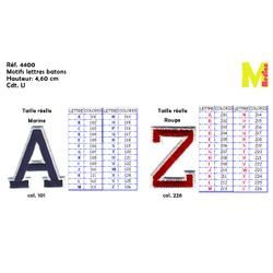 M04400 University Style Letters