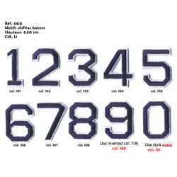 M04410 University Style Numbers
