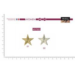 M07830 Metallic Star Applique