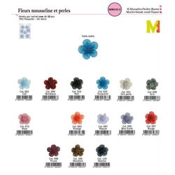 M08132 Flower with Beaded Center