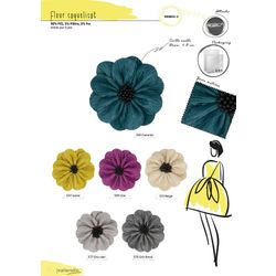 M08841 Poppy Flower Brooch, 8cm