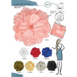 M08842 Peony Flower Brooch, 15cm