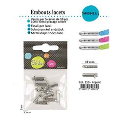 M09242 Shoe Lace Ends, Aglets, Metal