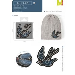M11724 XL &Bluebird& Applique