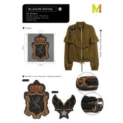 M11744 XL Coat of Arms Applique