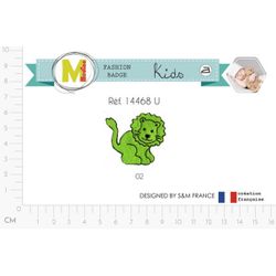 M14468 &Cartoon Lion& Appliques