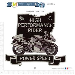 M14831 XL Sport Bike Applique