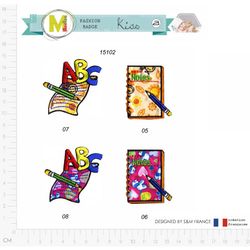 M15102 School Theme Appliques