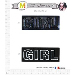 M15181 &Girl& Vinyl Motif