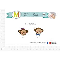 M15186 Petite Monkey Faces