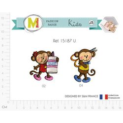 M15187 Monkey Applique