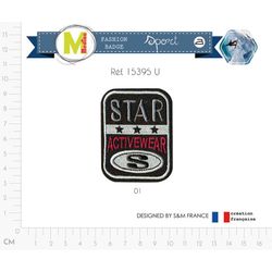 M15395 Star Activewear Applique