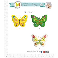 M15439 Embroidered Puffy Butterfly