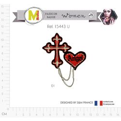 M15443 Cross/Heart &Angel&