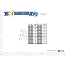 M15489 Alphabet - White
