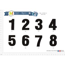 M15492 Numbers - Black
