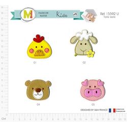 M15592 Faux Leather Animals