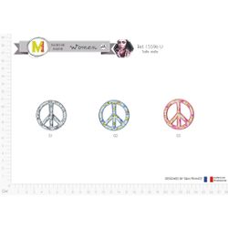 M15596 Floral Peace Sign