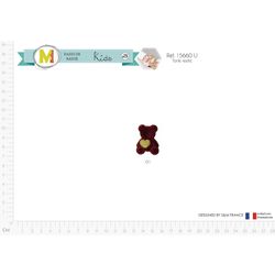 M15660 Bear with Gold Heart