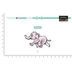 M15661 Running Elephant