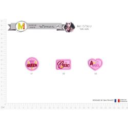 M15756 Pink Queen/Chic/Angel Labels