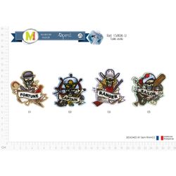 M15806 Multi-themed Skull Appliques