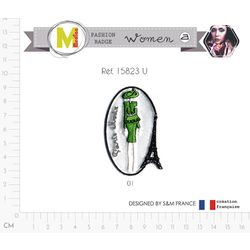 M15823 &Paris Made& Fashion Applique