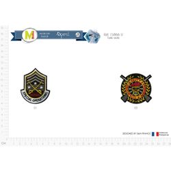 M15866 Faux Military Patches