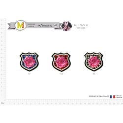 M15874 Rose Badge Applique