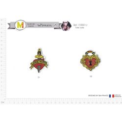 M15988 Anchor / Heart Tattoo Style Motif