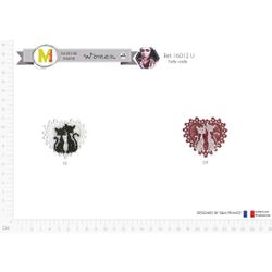 M16012 Cats in a Heart Appliques