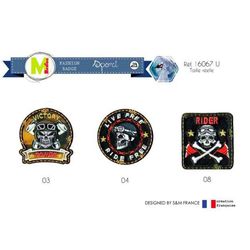 M16067 Skull Badges