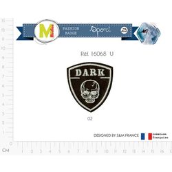 M16068 &Marine& Anchor & &Dark& Skull Badge