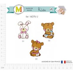 M16076 Baby Animal Appliques