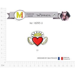 M16095 Angel Heart Applique
