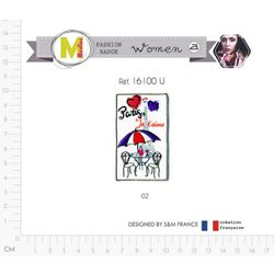 M16100 Paris Themed Appliques