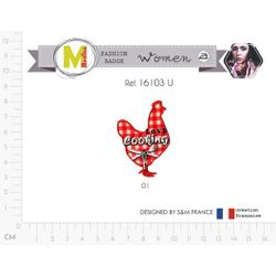 M16103 &Love Cooking& Chicken Appliques