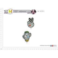M16104 Girls Glittery Appliques